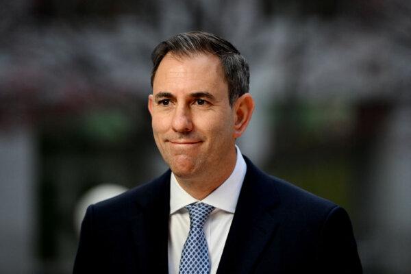 Australian Treasurer Jim Chalmers MP during post-budget media interviews at Parliament House in Canberra, Australia, on May 15, 2024. (Tracey Nearmy/Getty Images)