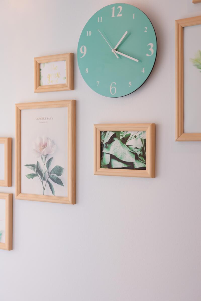 Frames decorate the entrance at JY Beauty.