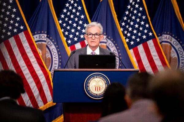 Federal Reserve Chairman Jerome Powell speaks at a news conference in Washington on July 31, 2024. (Andrew Harnik/Getty Images)