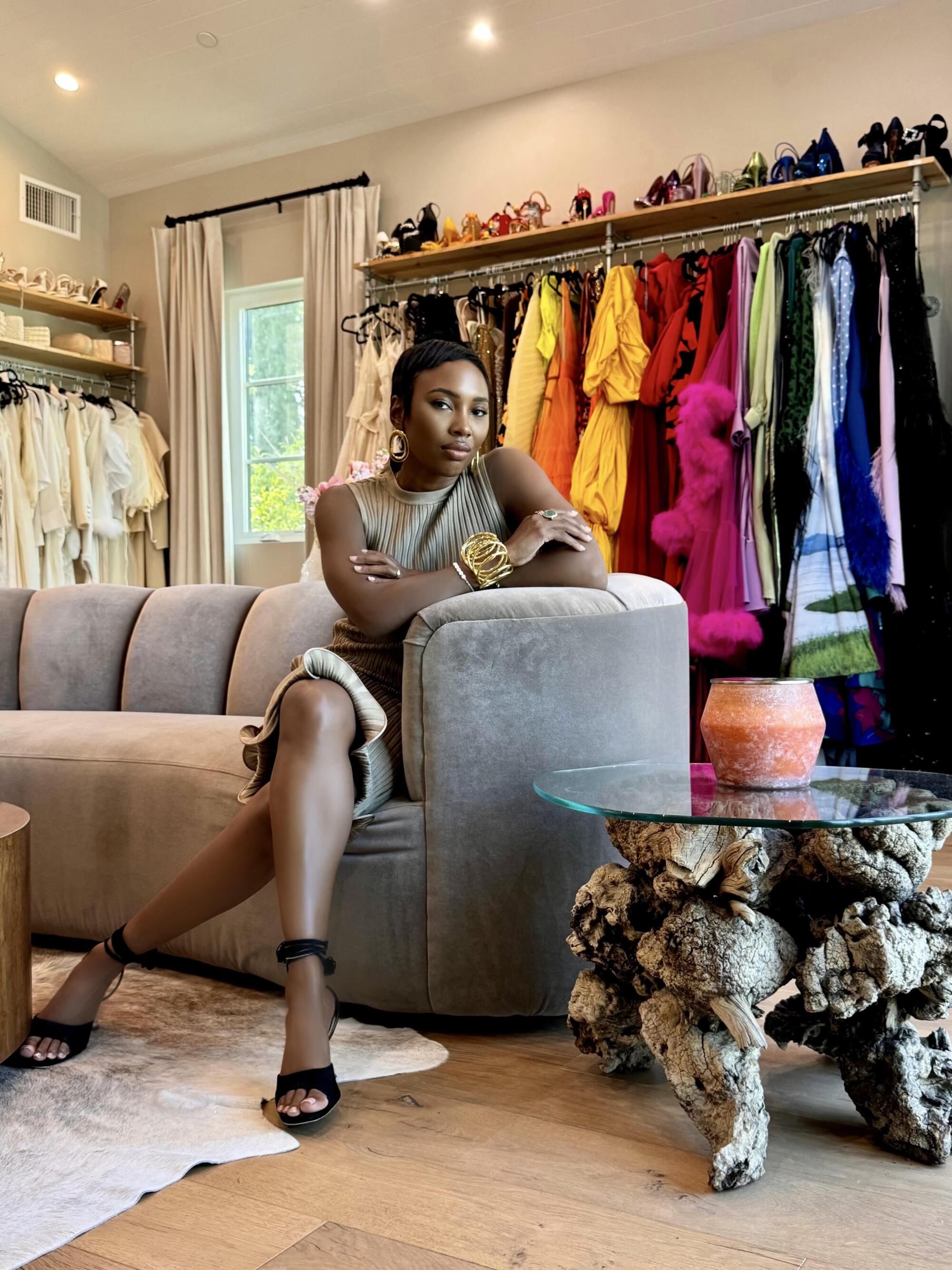 Zerina Akers in sitting in her showroom