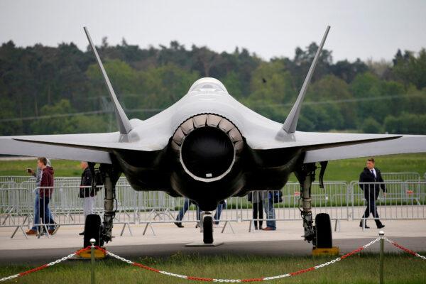 A Lockheed Martin F-35 aircraft at the ILA Air Show in Berlin on April 25, 2018. (Axel Schmidt/Reuters)