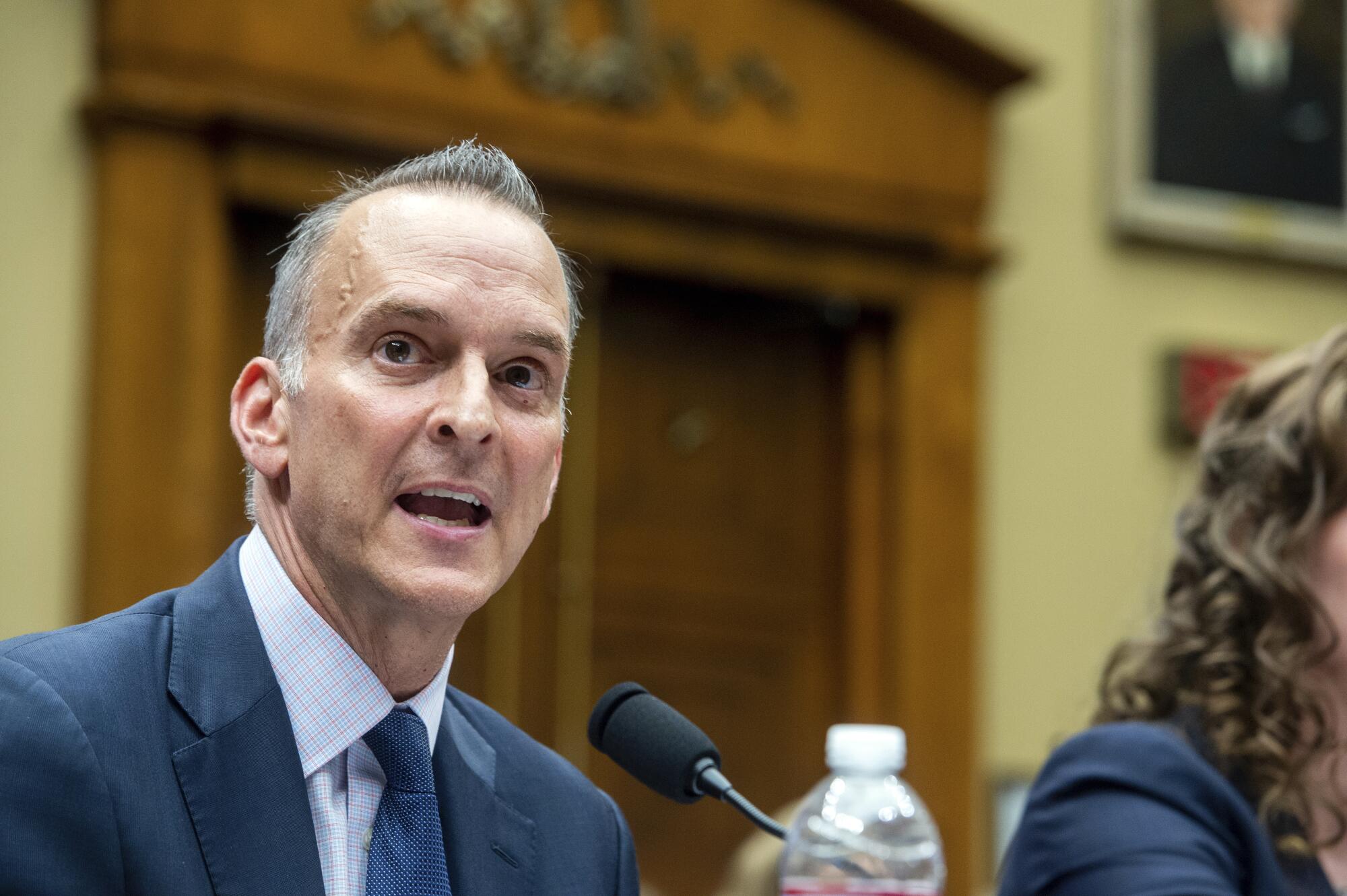 Travis Tygart, head of the U.S. Anti-Doping Agency, speaks on Capitol Hill