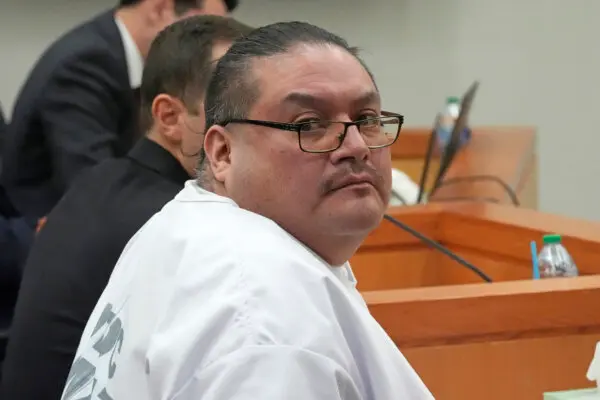 Death row inmate Taberon Honie looks on during the Utah Board of Pardons commutation hearing at the Utah State Correctional Facility, in Salt Lake City on July 22, 2024. (Rick Bowmer/Pool/AP Photo)