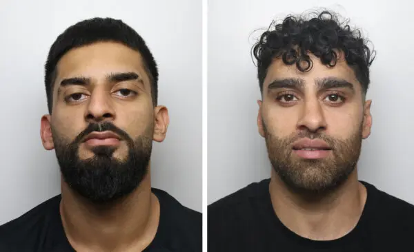 Undated photo of Sameer Ali, 21, (L) and Adnan Ghafoor, 31, (R) who were jailed at Leeds Crown Court for 20 months and 18 months respectively. (West Yorkshire Police /PA Wire)