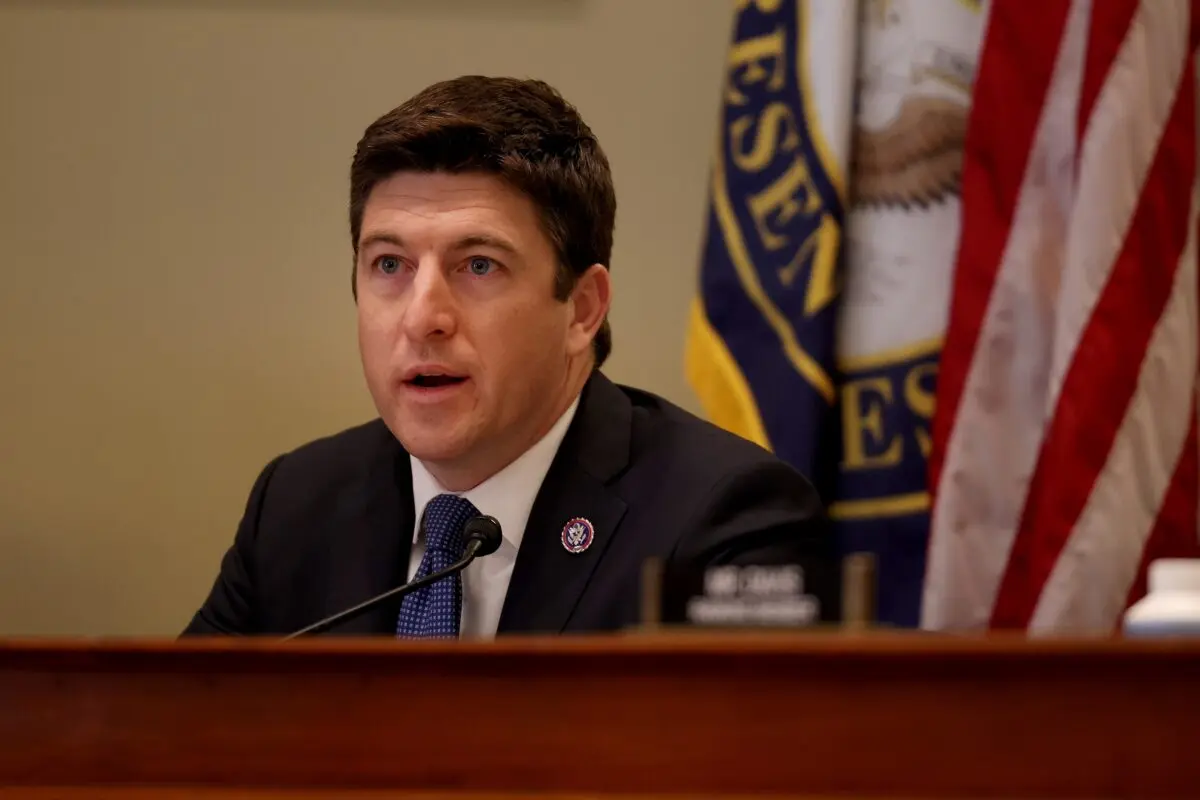 Rep. Bryan Steil (R-Wis.) speaks at a hearing with the House Administration subcommittee on Elections in Washington on June 24, 2021. (Anna Moneymaker/Getty Images)