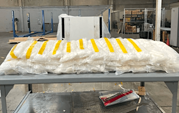 More than 2,200 pounds of methamphetamine hidden in containers were seized by authorities. (US Attorney's Office for the Central District of California)