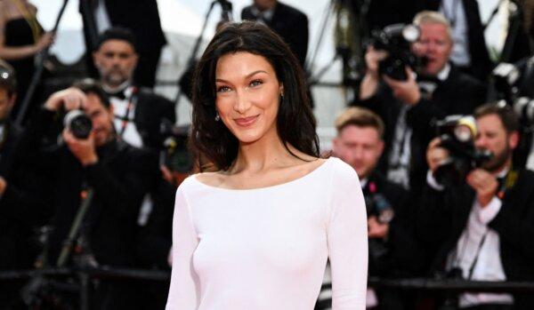 Model Bella Hadid arrives for the screening of the film "Broker" during the 75th edition of the Cannes Film Festival in Cannes, southern France, on May 26, 2022. (Christophe Simon/AFP via Getty Images)