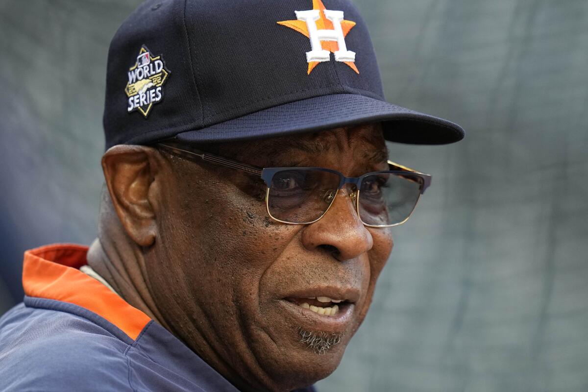 Dusty Baker won a World Series as manager of the Houston Astros in 2022.