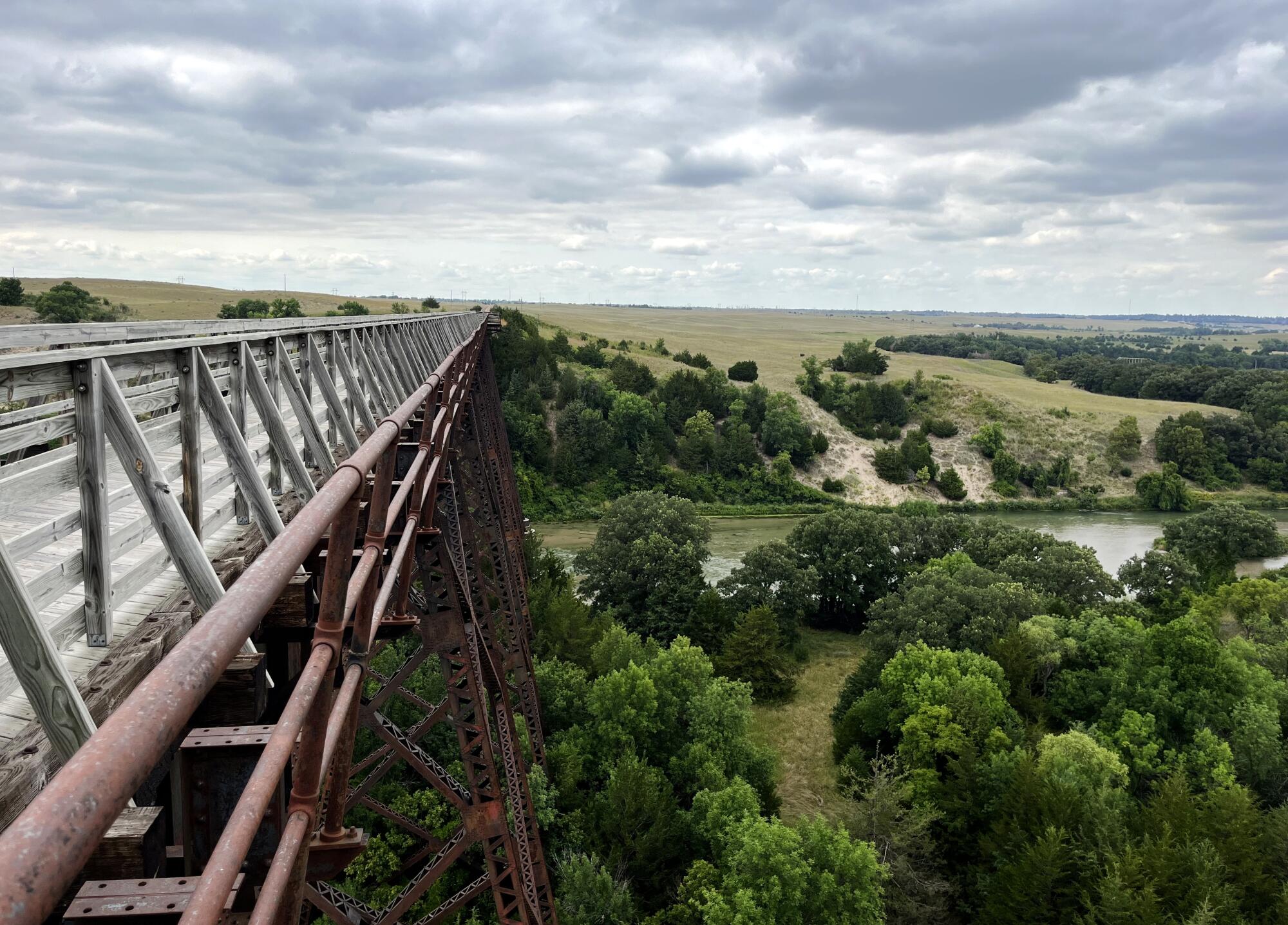 The Niobrara River Bridge just outside Valentine, Neb.