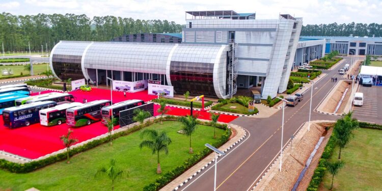 President Museveni Commissions Africa’s Largest Bus Factory in Jinja