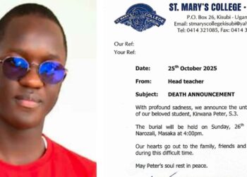 S.3 Student Dies in Sudden Tragedy at St. Mary’s College Kisubi