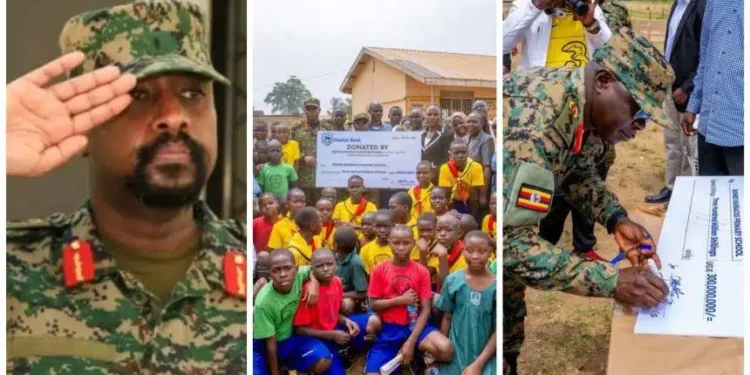 Gen Muhoozi Donates UGX 300m to Upgrade Bombo Barracks School
